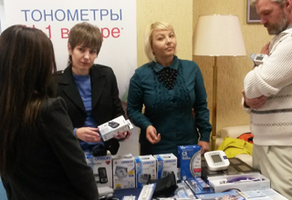 Для участников конференции компания «СиЭс Медика Кубань» организовала стенд, на котором врачи-кардиологи узнавали о новинках и разнообразии приборов для здоровья от компании OMRON