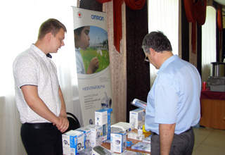 На стенде компании была представлена современная медицинская техника ведущего мирового производителя OMRON Healthcare