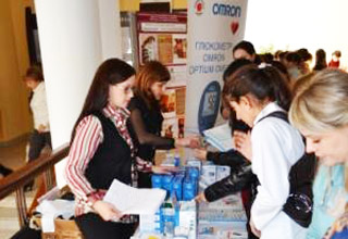 На стенде компании «СиЭс Медика Ставрополь» были представлены медицинские приборы OMRON