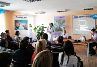 Мероприятие проводилось на базе поликлиники городской клинической больницы №1 г. Иркутска