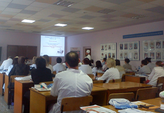 14 декабря 2012 года в Саратове состоялась научно-практическая конференция: «Современные аспекты диагностики и лечения заболеваний дыхательных путей в зимний период»