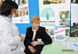 В рамках Недели здорового сердца, жители Нижнего Новгорода могли пройти скрининг-исследование и узнать свои основные параметры здоровья организма с помощью медицинской техники OMRON