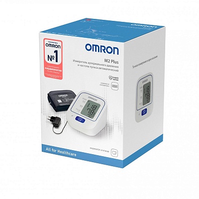 
                Тонометр OMRON M2 Plus ALRU, коробка
