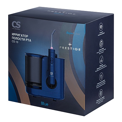 
                Ирригатор полости рта CS Medica AquaPulsar CS-10 PRESTIGE, синий, прибор в коробке