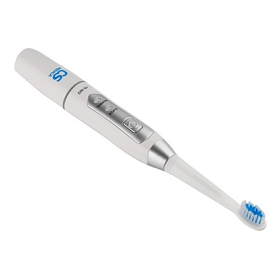 
                Электрическая звуковая зубная щетка CS Medica CS-262, совершает от 28 000 движ./мин до 33 000 движ./мин.