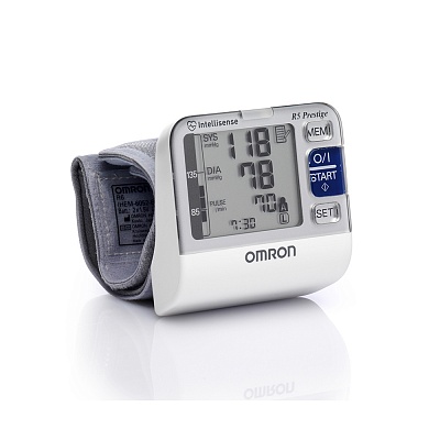 
                Запястный тонометр OMRON R5 Prestige, память на двух пользователей, физиологичная манжета