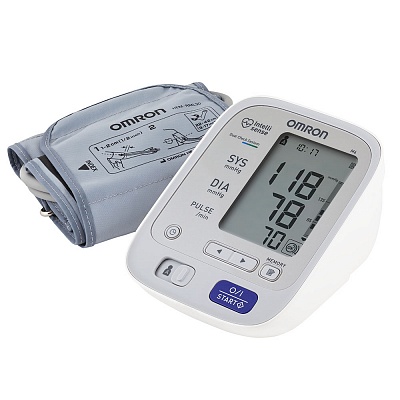 
                Тонометр OMRON M6, прибор и манжета