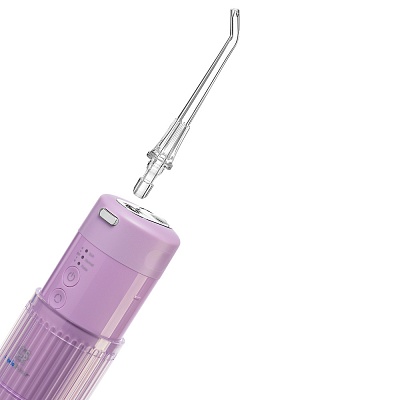 
                Ирригатор полости рта портативный CS Medica AquaPulsar CS6 EXTEND Lilac, пополнить воду можно как обычным способом – через съемный резервуар, так и через отсек для хранения насадки