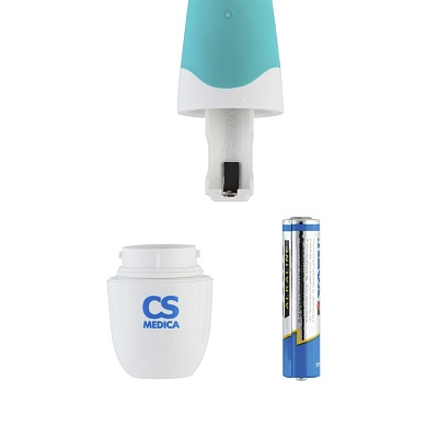 
                Электрическая звуковая зубная щетка CS Medica "Волшебный фонарик", голубая