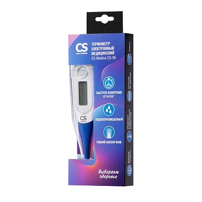 
                Термометр электронный медицинский CS Medica CS-95, увеличенный жк-дисплей