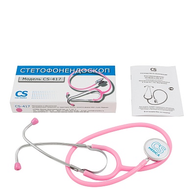 
                Стетофонендоскоп CS-417 розовый