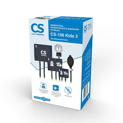 
                Механический тонометр CS Medica CS-106 Kids 3, коробка