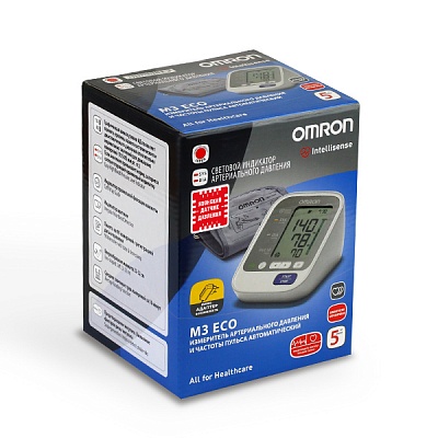
                Тонометр OMRON M3 Eco, веерообразная манжета (22-32 см)