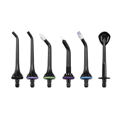 
                Портативный ирригатор полости рта CS Medica AquaPulsar CS-8 Elite, черный, в комплект поставки входят 6 сменных насадок: стандартные (2 шт.), ортодонтальная для брекетов (1 шт.), пародонтальная с мягким наконечником для чувствительных десен (1 шт.), пучко