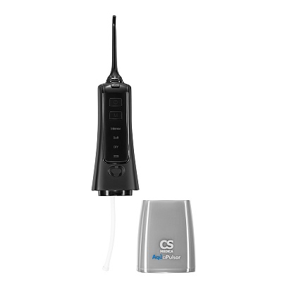 
                Портативный ирригатор полости рта CS Medica AquaPulsar CS-8 Elite, черный, струя воды подается с частотой до 1800 импульсов в минуту