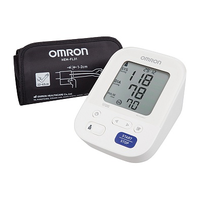 
                Тонометр OMRON M3 Comfort (HEM-7155-ALRU), прибор с индикатором аритмии