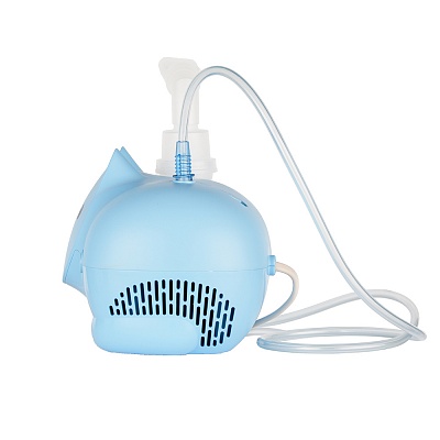 
                Небулайзер OMRON Neko Kat (KRU) голубой, вид сбоку