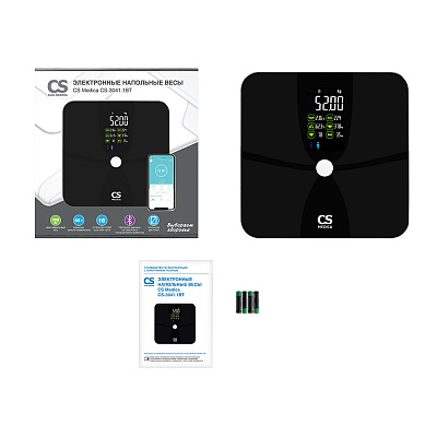 
                Весы напольные электронные CS Medica CS-3041.1BT, Для отслеживания результатов измерений за неделю, месяц или год на мобильный телефон или планшет можно установить приложение Fitdays
