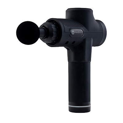 
                Перкуссионный массажер для тела CS Medica VibraPulsar CS-v15 REVOLT Massage Gun Черный, амплитуда удара составляет 12 мм, а максимальная сила — до 16 кг