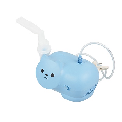 
                Небулайзер OMRON Neko Kat (KRU) голубой, нежные цвета и эффективное лечение