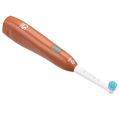 
                Электрическая зубная щетка CS Medica CS-20040-F FLORA (оранжевая), 8000 движений в минуту