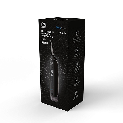 
                Портативный ирригатор полости рта CS Medica AquaPulsar CS-3 PRO+, черный, коробка прибора