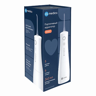 
                Ирригатор полости рта CS-5 Smart NeoWhite, коробка прибора