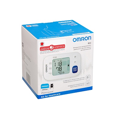 
                Тонометр OMRON RS3, автоматический, запястный, коробка