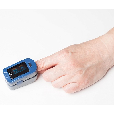 
                Пульсоксиметр MD300C2 синий, измеряет пульс и уровень кислорода в крови на пальце