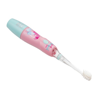 
                Электрическая звуковая зубная щетка CS Medica KIDS CS-9760-F («Отряд русалок»), привлекательный дизайн с изображением русалочки