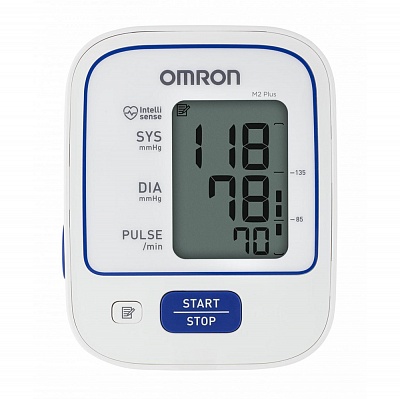 
                Тонометр OMRON M2 Plus ALRU, память прибора рассчитана на 30 измерений