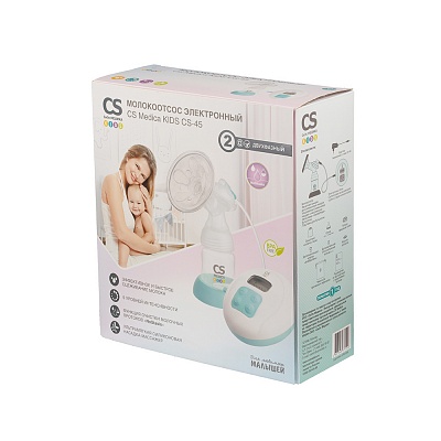 
                Молокоотсос электронный CS Medica KIDS CS-45, коробка