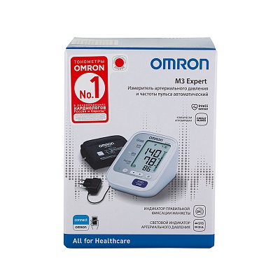 
                Тонометр OMRON M3 Expert, универсальная веерообразная манжета (22-42 см)