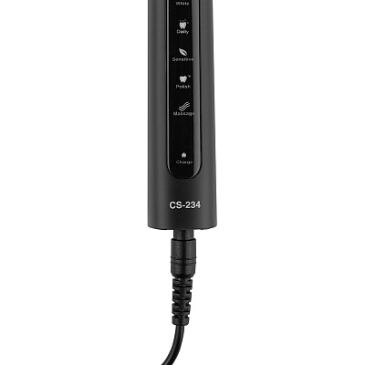 
                Электрическая звуковая зубная щетка CS Medica SonicMax CS-234, возможность подзарядки от электрической сети и USB