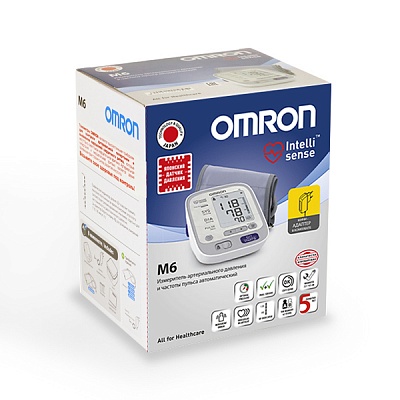 
                Тонометр OMRON M6, универсальная веерообразная манжета, (22-42 см)