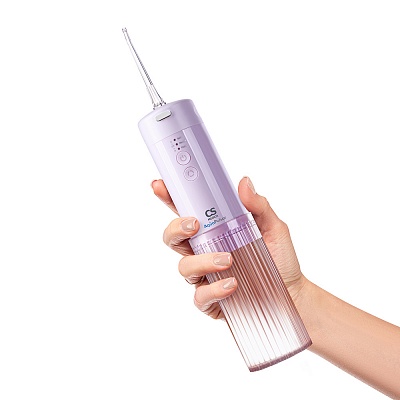 
                Ирригатор полости рта портативный CS Medica AquaPulsar CS6 EXTEND Lilac, до 10 дней работы без подзарядки