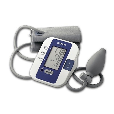 
                Полуавтоматически тонометр на плечо OMRON M1 Eco, совместим с большой и малой манжетой