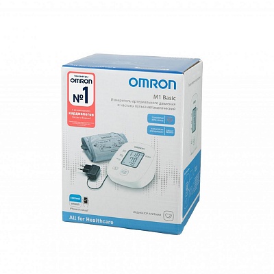 
                Тонометр OMRON M1 Basic с адаптером и веерообразной манжетой