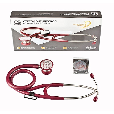 
                Стетофонендоскоп CS Medica CS-422 Premium (малиновый)