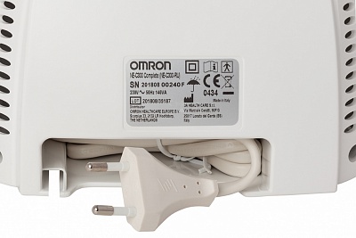 
                Небулайзер OMRON C300 Complete, отсек для сетевого шнура