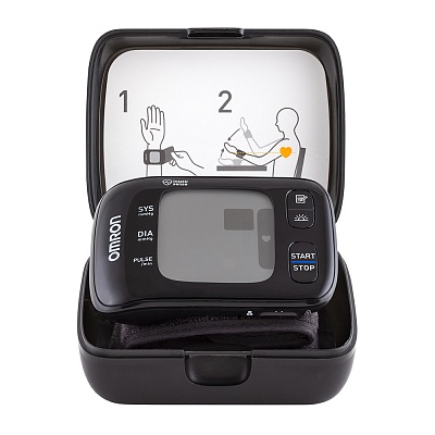 
                Тонометр запястный OMRON RS7 Intelli IT, прибор в футляре для хранения