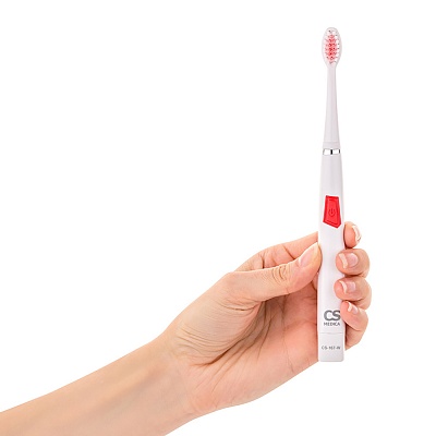 
                Электрическая звуковая зубная щетка CS Medica SonicMax CS-167-W, не скользит в руке
