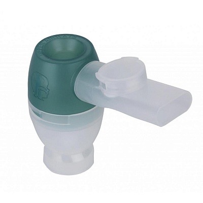 
                Небулайзер OMRON DuoBaby небулайзерная камера (с зеленой крышкой) для верхних дыхательных путей с загубником