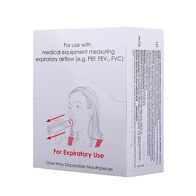 
                Загубник к пикфлоуметру OMRON PFM20, коробка, вид вполоборота