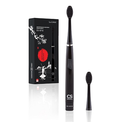 
                Электрическая звуковая зубная щетка CS Medica SonicMax CS-167-B