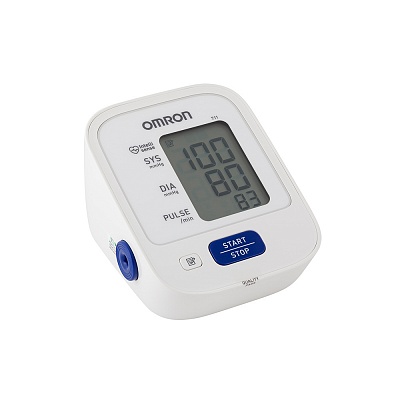 
                Тонометр ONRON 711, включенный дисплей