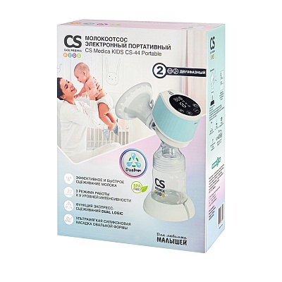 
                Электронный молокоотсос портативный CS Medica KIDS CS-44 Portable, коробка прибора