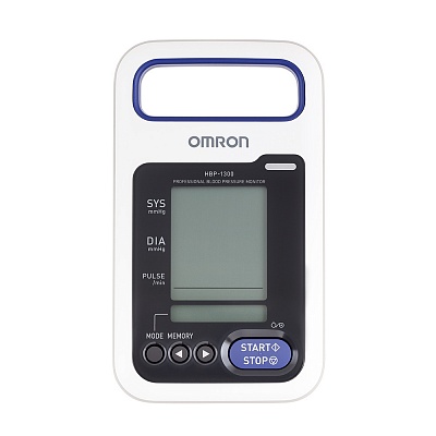 
                Тонометр OMRON HPB-1300, фронтальный вид, дисплей выключен