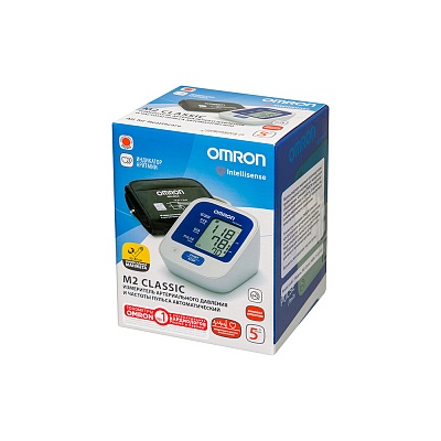 
                Автоматический тонометр OMRONM2 Classic с универсальной веерообразной манжетой, коробка
