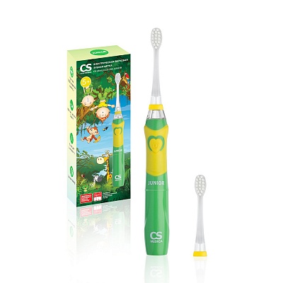 
                Электрическая звуковая зубная щетка CS Medica CS-562 Junior (зеленая)